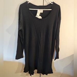 Current/Elliott Midnight Black Tunic Dress